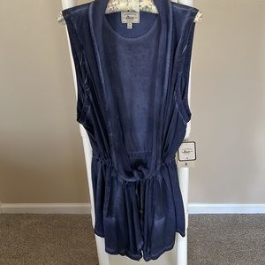 New G H Bass wrap / cardigan- Acid wash jeans color